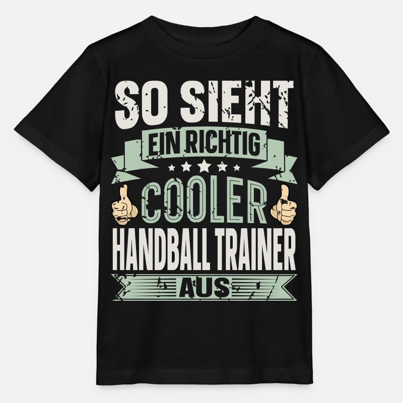 Handballtrainer Handball - Stanley/Stella Kinder T-Shirt MINI CREATOR - Schwarz