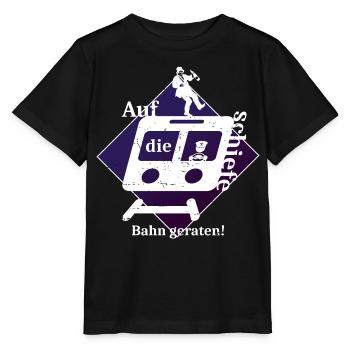 Schiefe Bahn - Stanley/Stella Kinder T-Shirt MINI CREATOR  - Schwarz - Vorne - Mikhail (115cm)