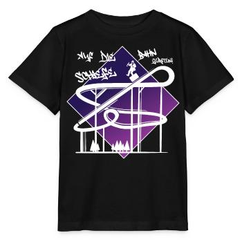 Auf die schiefe Bahn geraten - Stanley/Stella Kinder T-Shirt MINI CREATOR  - Schwarz - Vorne - Mikhail (115cm)