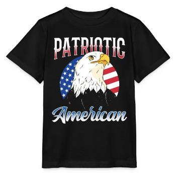 Patriotic American Patriotic Patriot US - Stanley/Stella MINI CREATOR Kids’ T-Shirt - black - Front - Mikhail (115cm)