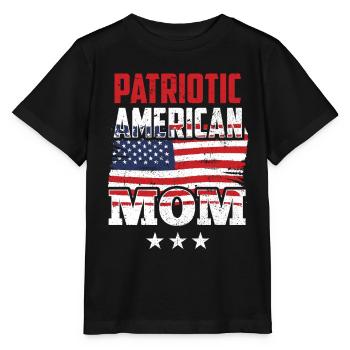 Patriotic American Mother USA Patriot US - Stanley/Stella MINI CREATOR Kids’ T-Shirt - black - Front - Mikhail (115cm)