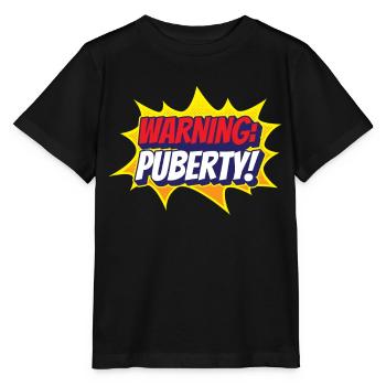 Avertissement: Puberté Adult Teen Sarcastique - T-shirt bio MINI CREATOR Stanley/Stella Enfant - noir - Devant - Mikhail (115cm)