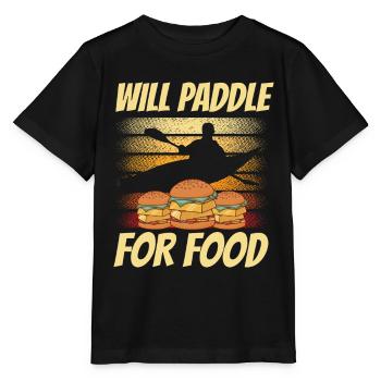Pagayer pour la nourriture Hobby Kayak Kayak Kayak - T-shirt bio MINI CREATOR Stanley/Stella Enfant - noir - Devant - Mikhail (115cm)