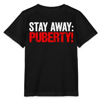 Restez à l’écart: puberté adolescent adulte - T-shirt bio MINI CREATOR Stanley/Stella Enfant - noir - Devant - Mikhail (115cm)
