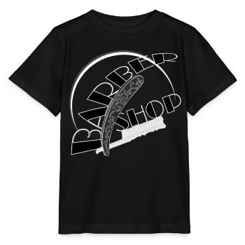 Barbier Barbe à raser - T-shirt bio MINI CREATOR Stanley/Stella Enfant - noir - Devant - Mikhail (115cm)