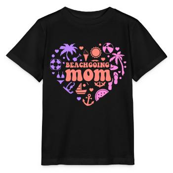 Beach visit Mother Beach Beach holiday Beach - Stanley/Stella MINI CREATOR Kids’ T-Shirt - black - Front - Mikhail (115cm)
