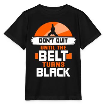 Do not give up until the belt turns black Gur MMA - Stanley/Stella MINI CREATOR Kids’ T-Shirt - black - Front - Mikhail (115cm)