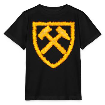 Mine de charbon à marteau et maillet Dortmund - T-shirt bio MINI CREATOR Stanley/Stella Enfant - noir - Devant - Mikhail (115cm)