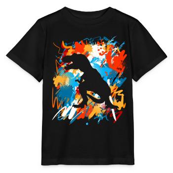 T-Rex - T-shirt bio MINI CREATOR Stanley/Stella Enfant - noir - Devant - Mikhail (115cm)
