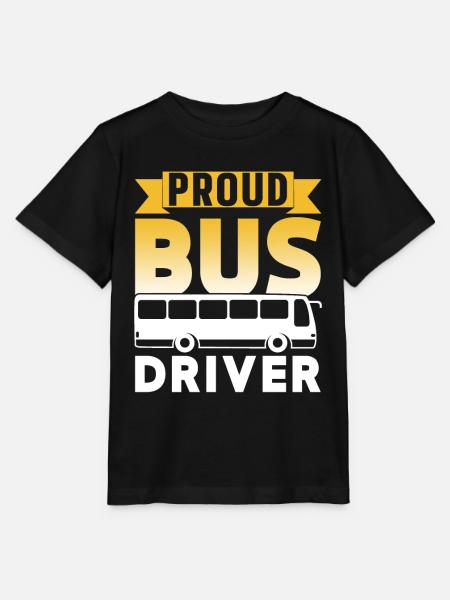 Stolzer Busfahrer Reisebus Busfahren - Stanley/Stella Kinder T-Shirt MINI CREATOR - Schwarz