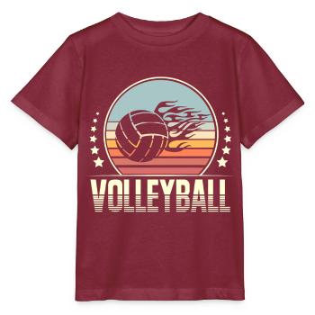 Volley-ball - T-shirt bio MINI CREATOR Stanley/Stella Enfant - bordeaux - Devant - Kain (125cm)