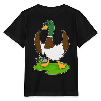 Ente Sonnenbrille - Stanley/Stella Kinder T-Shirt MINI CREATOR  - Schwarz - Vorne - Mikhail (115cm)
