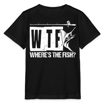 Where is the fish - Stanley/Stella MINI CREATOR Kids’ T-Shirt - black - Front - Mikhail (115cm)