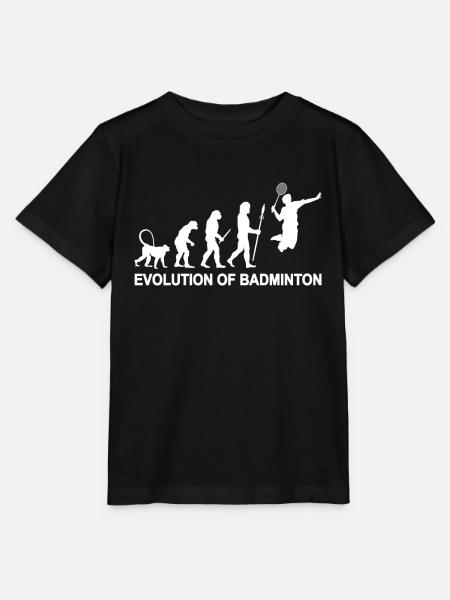 Evolution of Badminton - Stanley/Stella Kinder T-Shirt MINI CREATOR - Schwarz