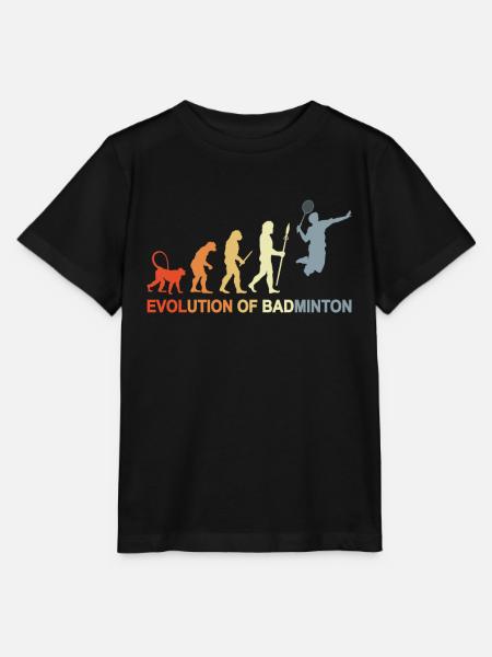 Badminton Evolution - Stanley/Stella Kinder T-Shirt MINI CREATOR  - Schwarz