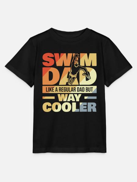 Schwimm Dad - Stanley/Stella Kinder T-Shirt MINI CREATOR - Schwarz