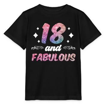 18 Und Fabelhaft Feier Achtzehn Geburtstag - Stanley/Stella Kinder T-Shirt MINI CREATOR  - Schwarz - Vorne - Mikhail (115cm)