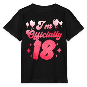 Ich Bin Offiziell 18 Achtzehn Geburtstag Feier - Stanley/Stella Kinder T-Shirt MINI CREATOR  - Schwarz - Vorne - Mikhail (115cm)