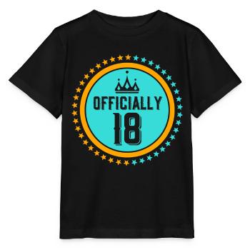Offiziell 18 Geburtstag Achtzehn Geburtstagskind - Stanley/Stella Kinder T-Shirt MINI CREATOR  - Schwarz - Vorne - Mikhail (115cm)