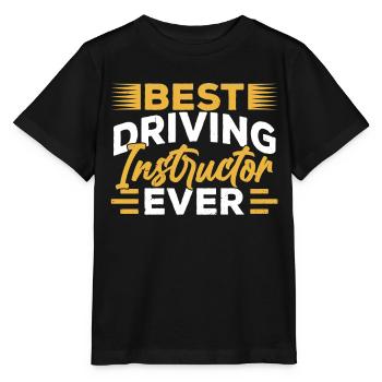 Best driving instructor ever profession driving school - Stanley/Stella MINI CREATOR Kids’ T-Shirt - black - Front - Mikhail (115cm)
