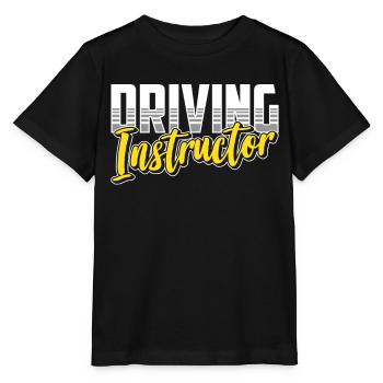 Moniteur d’auto-école Apprenant cours de conduite - T-shirt bio MINI CREATOR Stanley/Stella Enfant - noir - Devant - Mikhail (115cm)