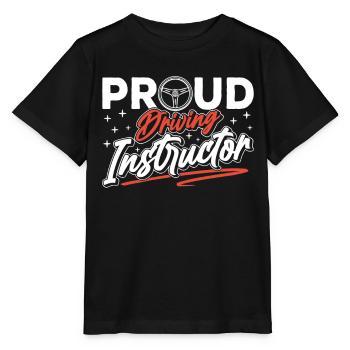 Proud driving instructor driving lesson driving school profession - Stanley/Stella MINI CREATOR Kids’ T-Shirt - black - Front - Mikhail (115cm)