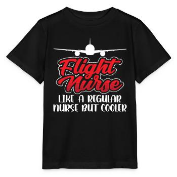 Flight nurse Flight physician Flight physician profession - Stanley/Stella MINI CREATOR Kids’ T-Shirt - black - Front - Mikhail (115cm)