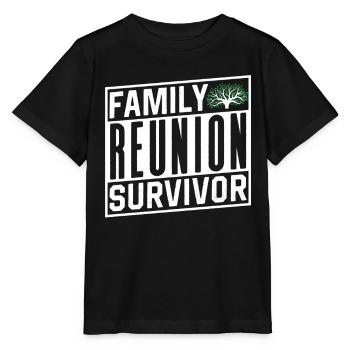 Survivor of a family reunion Team Family - Stanley/Stella MINI CREATOR Kids’ T-Shirt - black - Front - Mikhail (115cm)