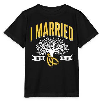 Ich Habe In Diese Familie Eingeheiratet Treffen - Stanley/Stella Kinder T-Shirt MINI CREATOR  - Schwarz - Vorne - Mikhail (115cm)