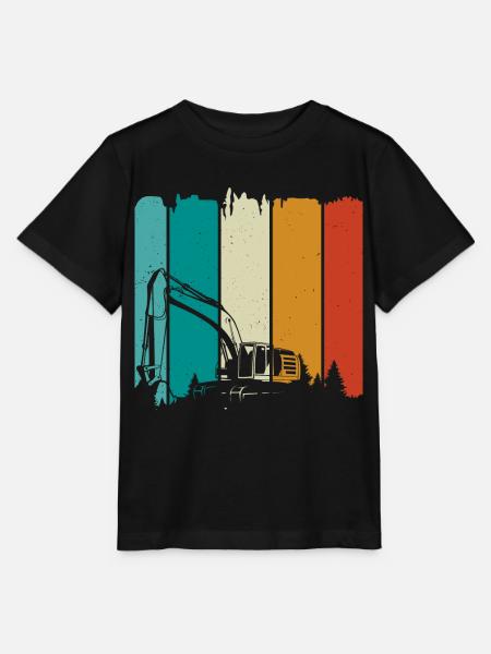 Bagger - Stanley/Stella Kinder T-Shirt MINI CREATOR  - Schwarz
