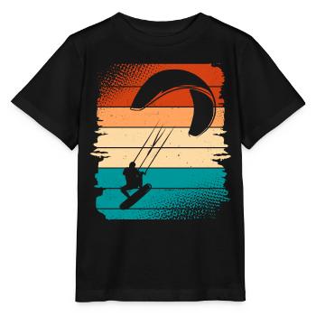 Kitesurfer Kitesurf Kitesurf - T-shirt bio MINI CREATOR Stanley/Stella Enfant - noir - Devant - Mikhail (115cm)