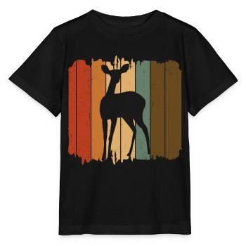 Chevreuil - T-shirt bio MINI CREATOR Stanley/Stella Enfant - noir - Devant - Mikhail (115cm)