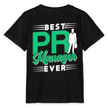 Bester Pr Manager Überhaupt Beruf Public Relations - Stanley/Stella Kinder T-Shirt MINI CREATOR  - Schwarz - Vorne - Mikhail (115cm)