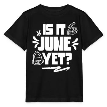 C’est déjà juin Rentrée Rentrée Rentrée - T-shirt bio MINI CREATOR Stanley/Stella Enfant - noir - Devant - Mikhail (115cm)