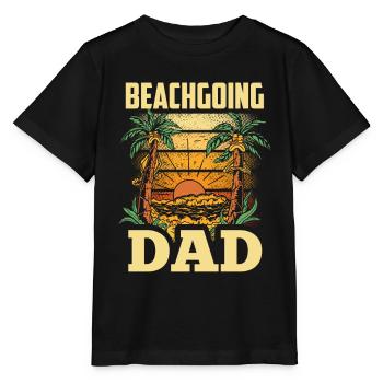 Visite de la plage Father Beach plage plage vacances plage plage - T-shirt bio MINI CREATOR Stanley/Stella Enfant - noir - Devant - Mikhail (115cm)