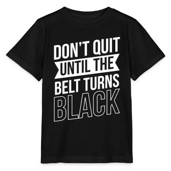 Do not give up until the belt turns black Gur MMA - Stanley/Stella MINI CREATOR Kids’ T-Shirt - black - Front - Mikhail (115cm)
