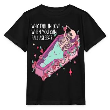 Why Fall In Love When You Anti Valentine's Day - Stanley/Stella MINI CREATOR Kids’ T-Shirt - black - Front - Mikhail (115cm)