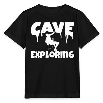 Höhle Erforschen Cave Höhlenwandern Caving - Stanley/Stella Kinder T-Shirt MINI CREATOR  - Schwarz - Vorne - Mikhail (115cm)