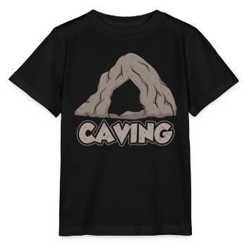 Höhlenforschung Höhlenwandern Grotte Spéléologie Höhle - T-shirt bio MINI CREATOR Stanley/Stella Enfant - noir - Devant - Mikhail (115cm)