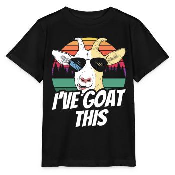 Ich Habe Das Im Griff I've Goat This Ziege Tier - Stanley/Stella Kinder T-Shirt MINI CREATOR  - Schwarz - Vorne - Mikhail (115cm)