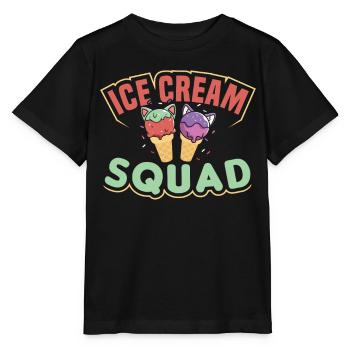 Troupe de crème glacée - T-shirt bio MINI CREATOR Stanley/Stella Enfant - noir - Devant - Mikhail (115cm)