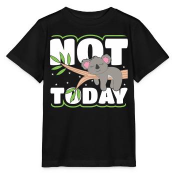 Not today koala - Stanley/Stella MINI CREATOR Kids’ T-Shirt - black - Front - Mikhail (115cm)