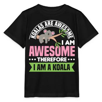Koalas Sind Großartig, Ich Bin - Stanley/Stella Kinder T-Shirt MINI CREATOR  - Schwarz - Vorne - Mikhail (115cm)