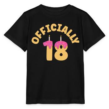 Offiziell 18 Geburtstag Geburtstagskind Achtzehn - Stanley/Stella Kinder T-Shirt MINI CREATOR  - Schwarz - Vorne - Mikhail (115cm)