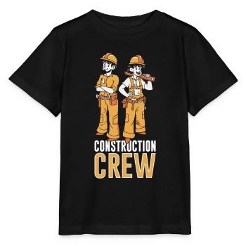 Construction Crew, Teamwork, Construction Site, Construction Construction Worker - Stanley/Stella MINI CREATOR Kids’ T-Shirt - black - Front - Mikhail (115cm)