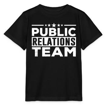 Équipe Relations publiques PR Öffentlichkeitsarbeit - T-shirt bio MINI CREATOR Stanley/Stella Enfant - noir - Devant - Mikhail (115cm)