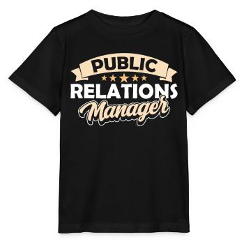 Manager Für Öffentlichkeitsarbeit Job PR Beruf - Stanley/Stella Kinder T-Shirt MINI CREATOR  - Schwarz - Vorne - Mikhail (115cm)