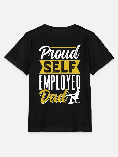 Stolzer Selbständiger Vater Selbstständig - Stanley/Stella Kinder T-Shirt MINI CREATOR - Schwarz