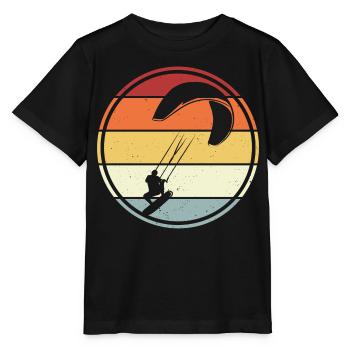 Kitesurfer Kitesurf Kitesurf - T-shirt bio MINI CREATOR Stanley/Stella Enfant - noir - Devant - Mikhail (115cm)