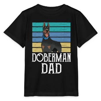 Doberman Papa Boy Type Dobermans Doberman - Stanley/Stella MINI CREATOR Kids’ T-Shirt - black - Front - Mikhail (115cm)